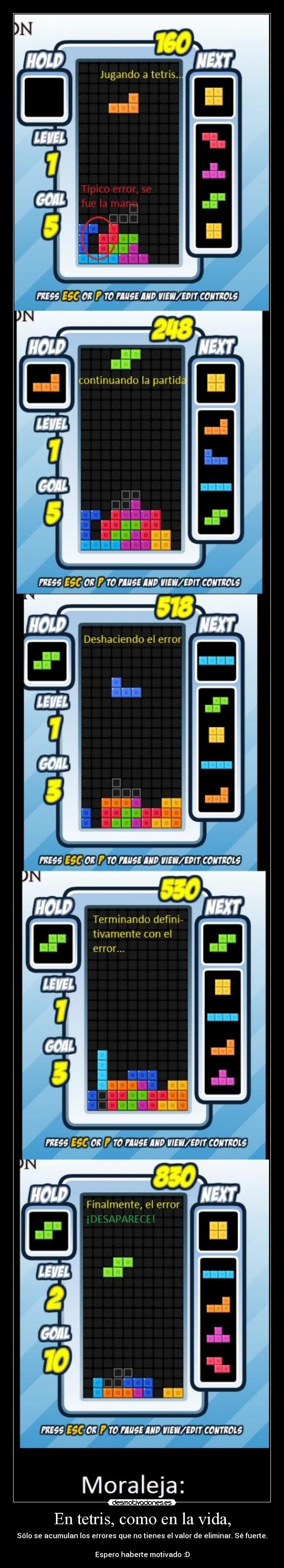 En tetris, como en la vida, - 