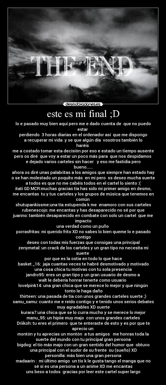 este es mi final ;D - 