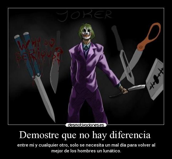 Demostre que no hay diferencia  - 