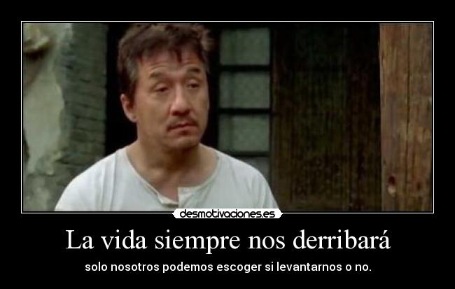 carteles vida vida derribar karate kid levantarse kung desmotivaciones