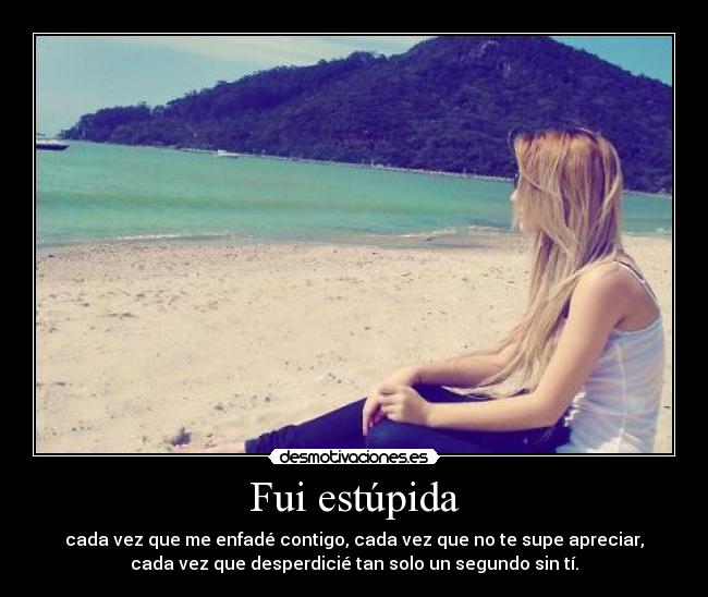 Fui estúpida - 