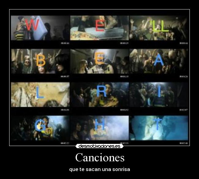 Canciones - que te sacan una sonrisa