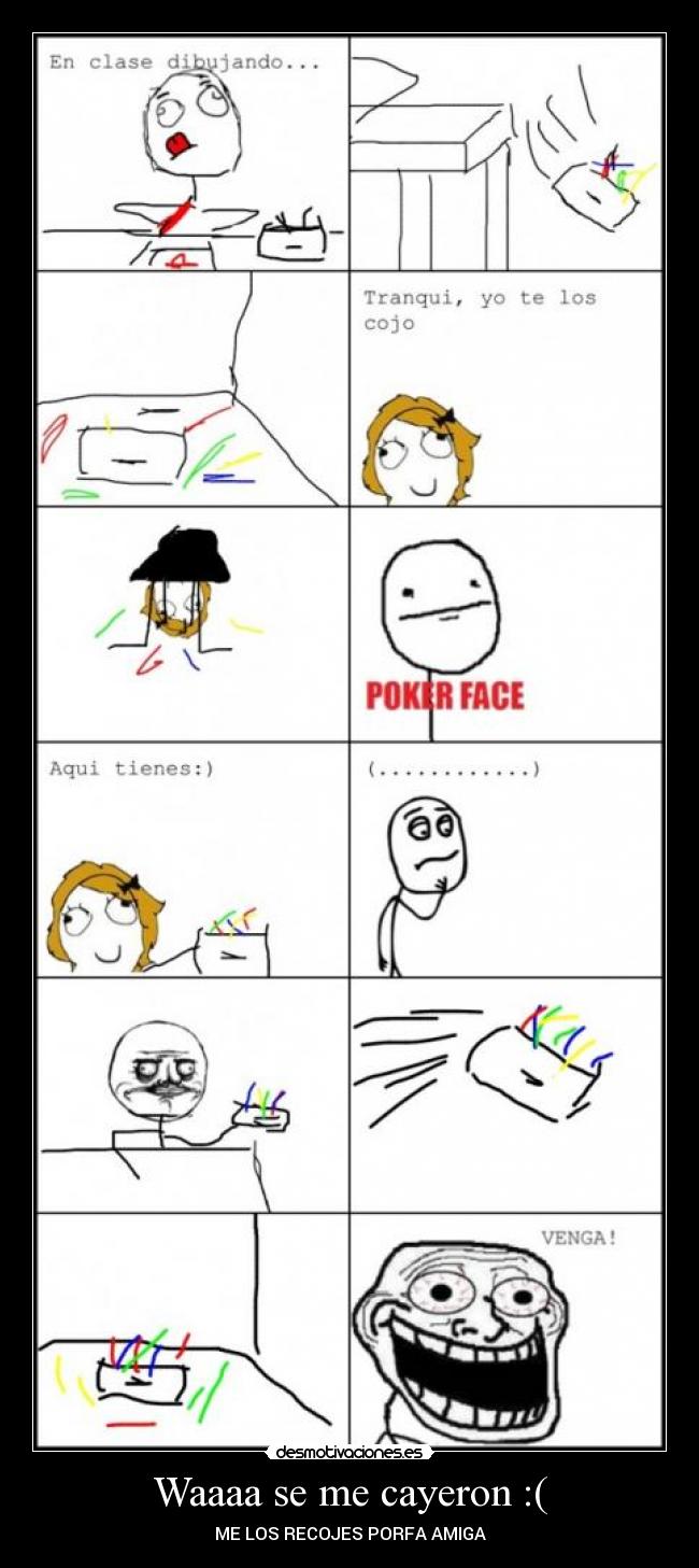 Waaaa se me cayeron :( - ME LOS RECOJES PORFA AMIGA