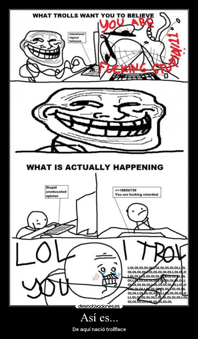 carteles trollfacebornlegendleyendadeaquinaciotrollface desmotivaciones