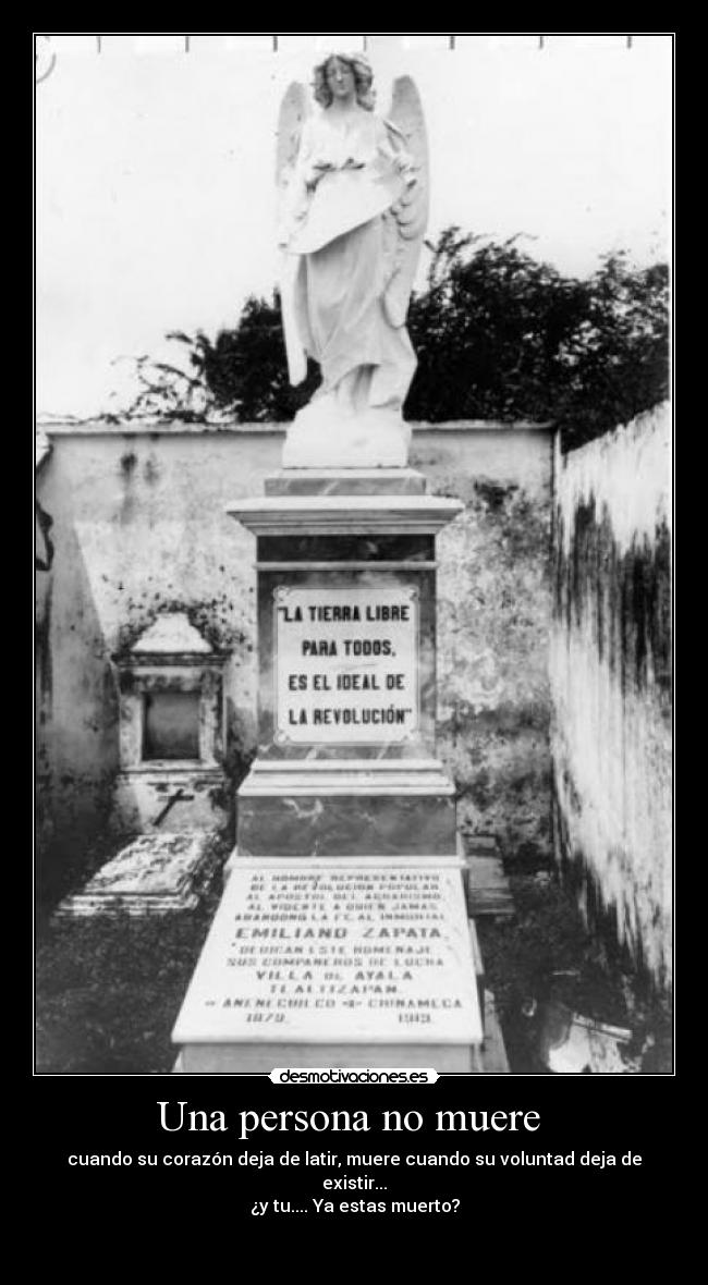 Una persona no muere -