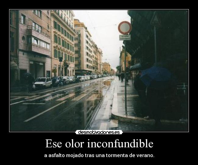 Ese olor inconfundible -