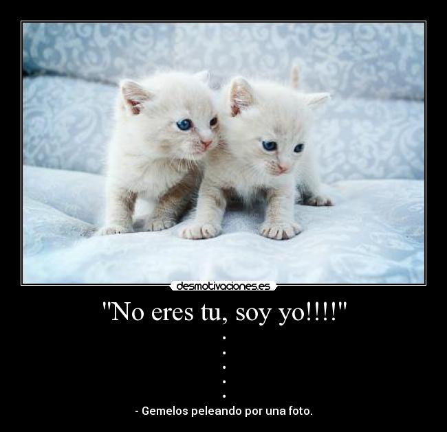 No eres tu, soy yo!!!! -