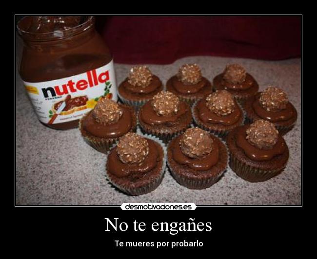 carteles nutella magdalena ferrero rocher probar cagar desmotivaciones