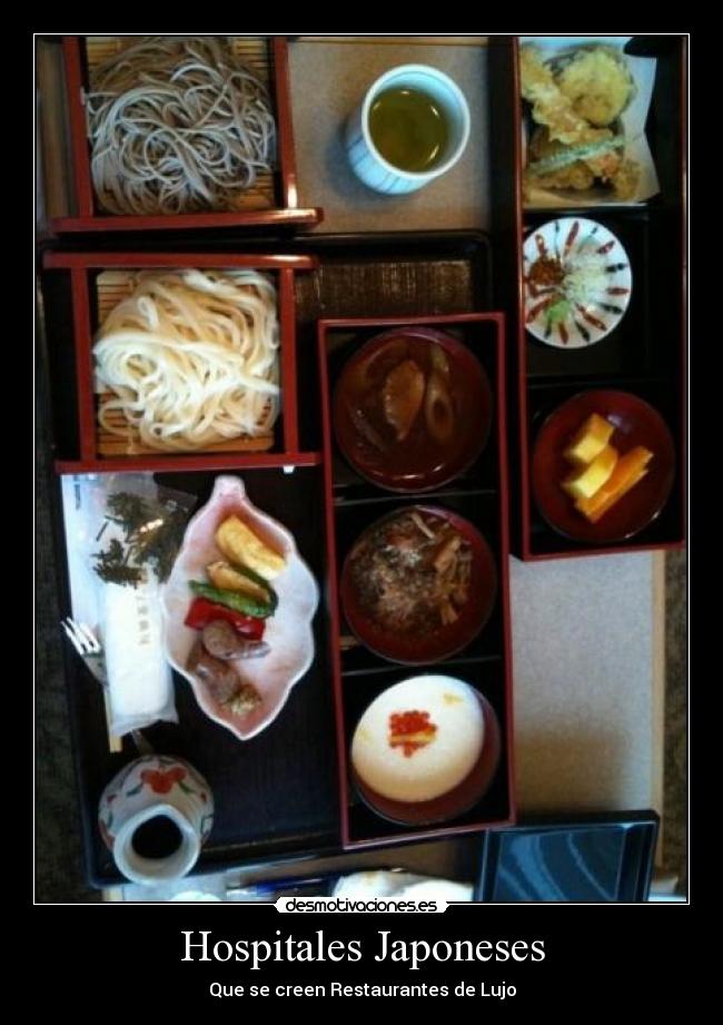 Hospitales Japoneses - Que se creen Restaurantes de Lujo