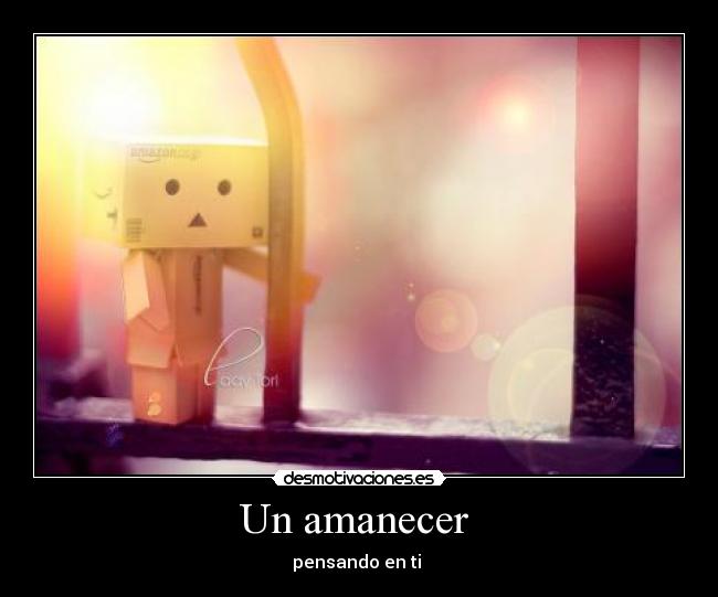 Un amanecer -