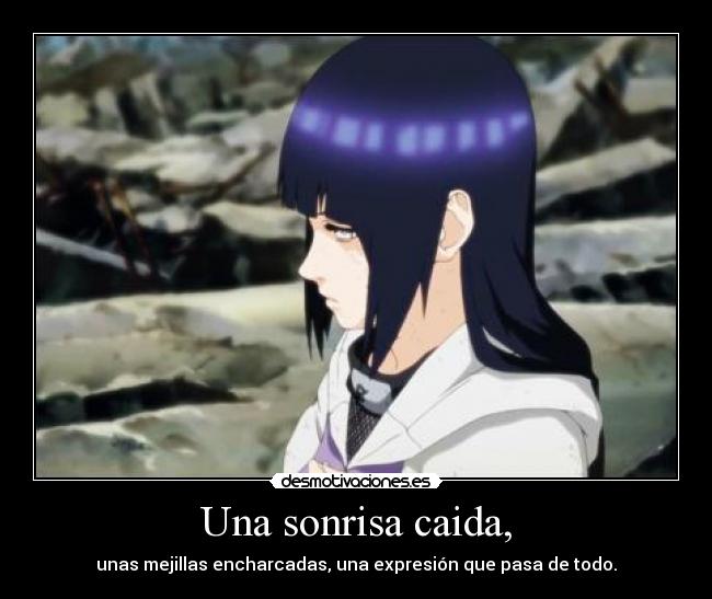 Una sonrisa caida, -