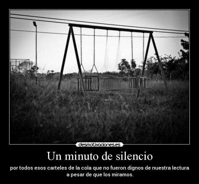 Un minuto de silencio -