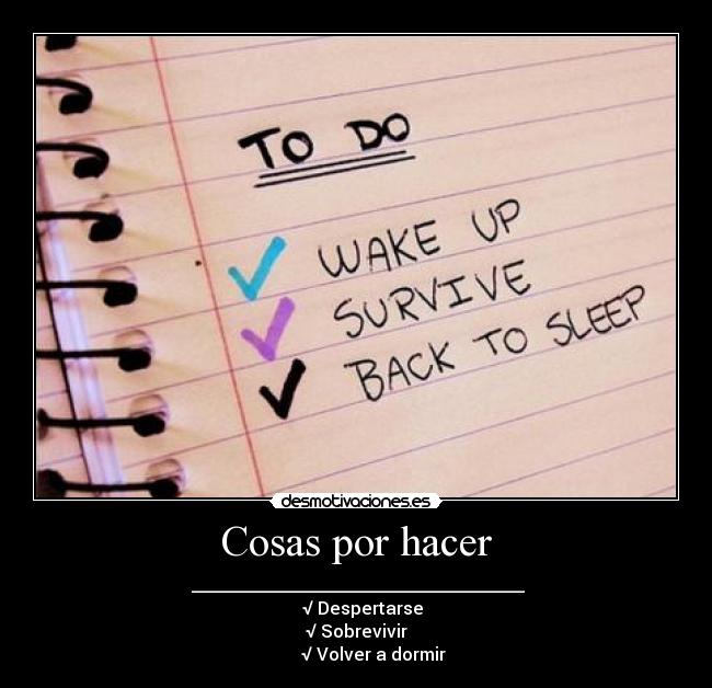 Cosas por hacer - 