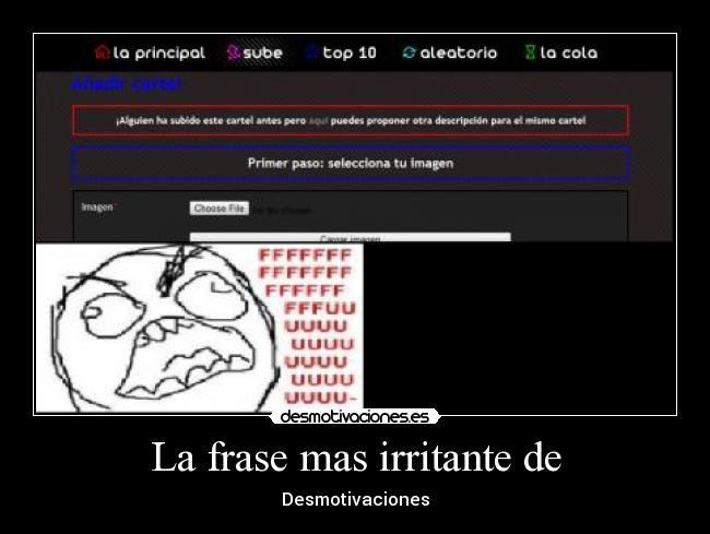 carteles frase irritante desmotivaciones desmotivaciones