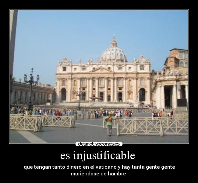 es injustificable  - 