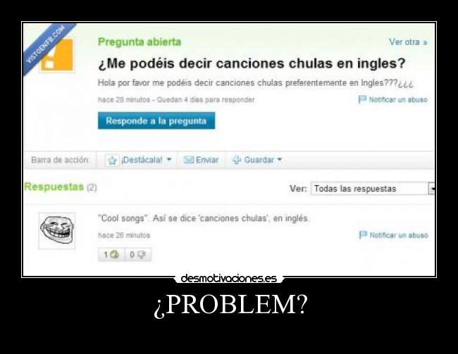 ¿PROBLEM? -