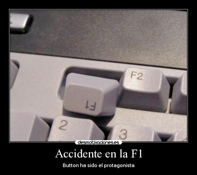 Accidente en la F1 - Button ha sido el protagonista