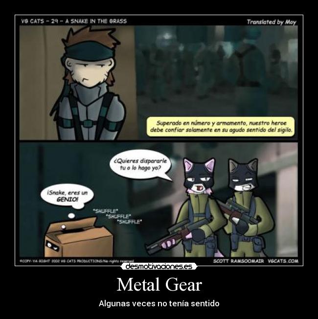 Metal Gear - Algunas veces no tenía sentido