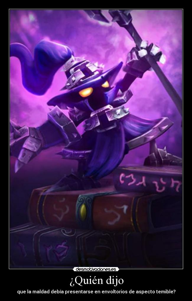 carteles veigar lol yordle temible que arranca los sesos con motocultor pillador bolsas escrotales desmotivaciones