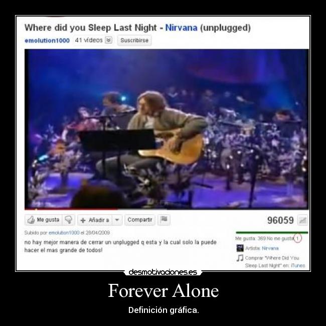 Forever Alone - Definición gráfica.