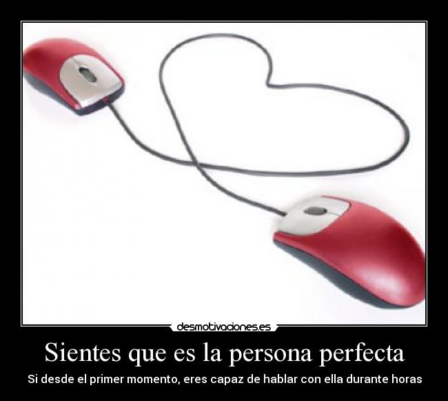 Sientes que es la persona perfecta -
