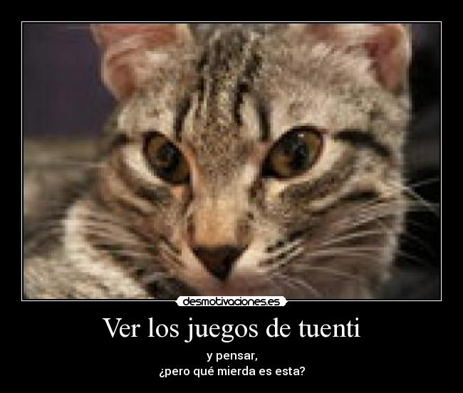 Ver los juegos de tuenti - y pensar,
¿pero qué mierda es esta?
