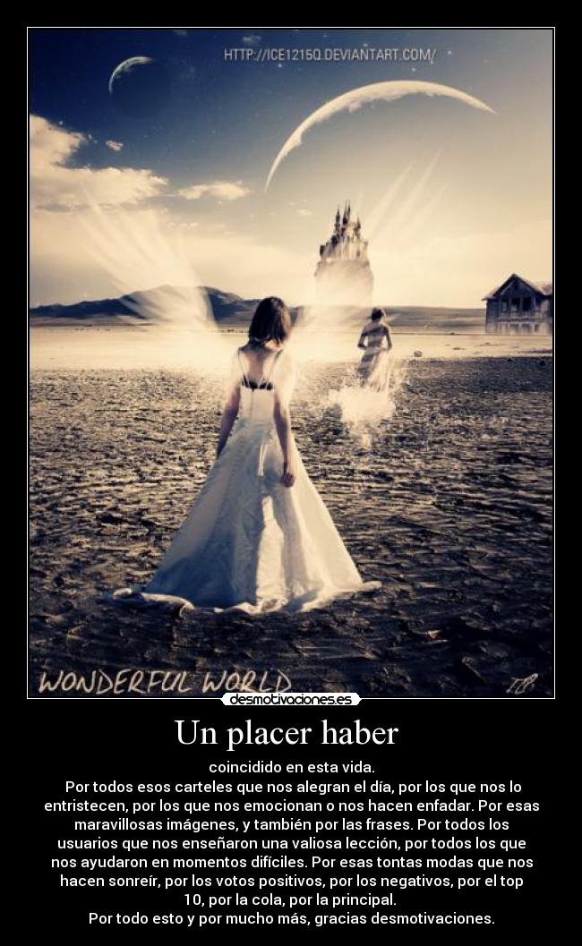 Un placer haber  - 