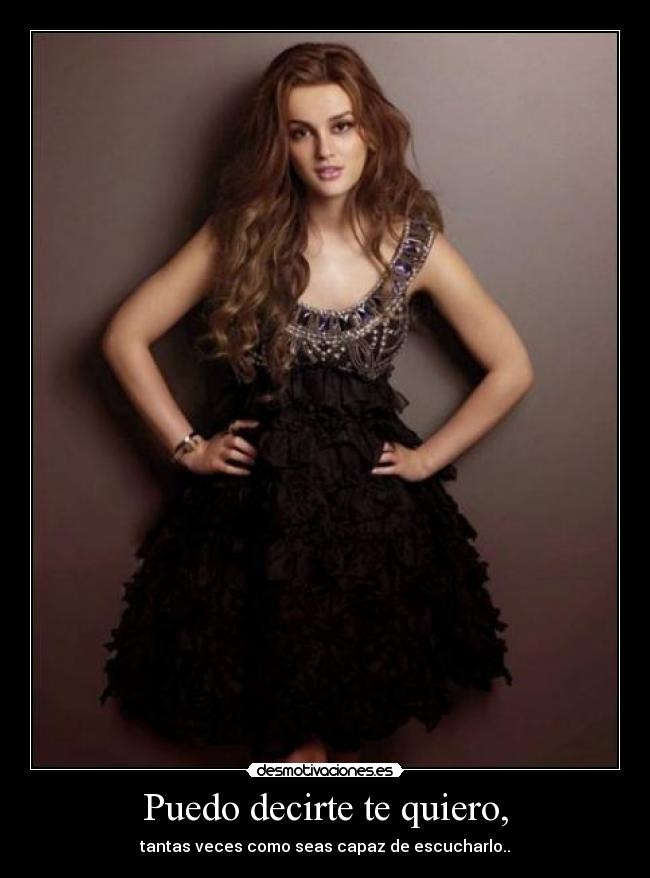 Puedo decirte te quiero, -