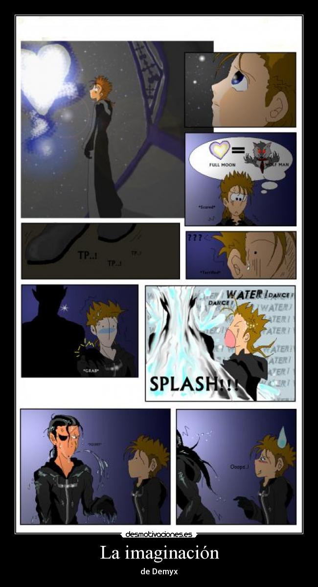 carteles imaginacion kingdom hearts-demyx desmotivaciones