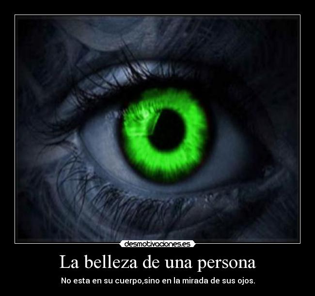 La belleza de una persona - 