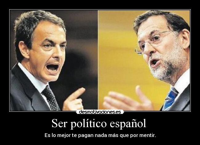 Ser político español -