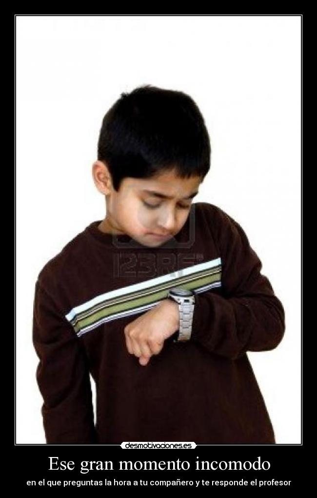 Ese gran momento incomodo -