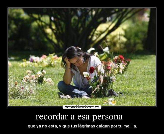 recordar a esa persona -