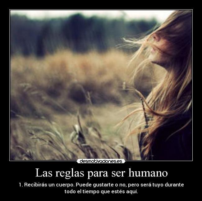 Las reglas para ser humano - 