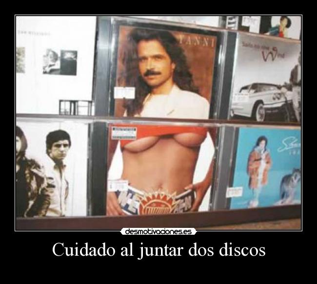 Cuidado al juntar dos discos -