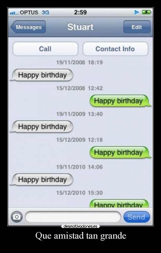 Que amistad tan grande -