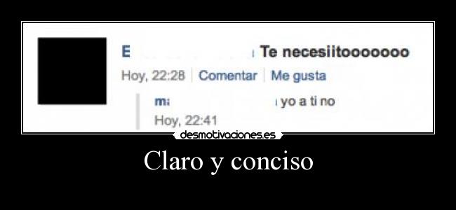 Claro y conciso - 