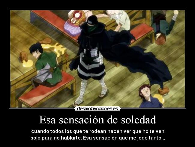 Esa sensación de soledad -