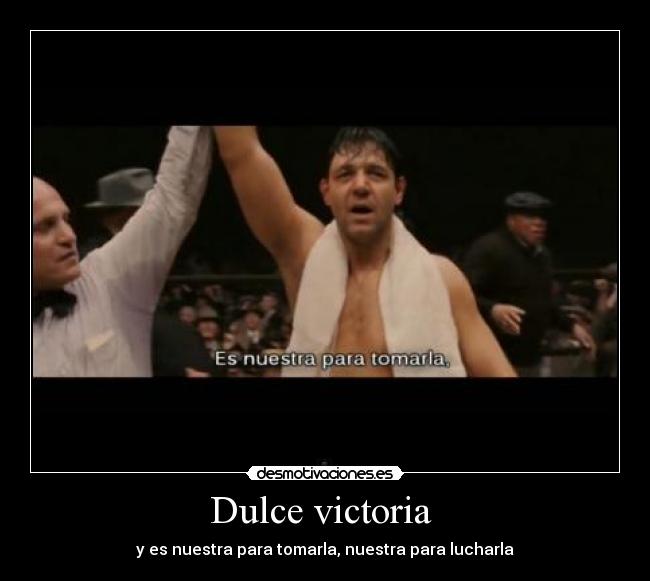 carteles sweet victory desmotivaciones