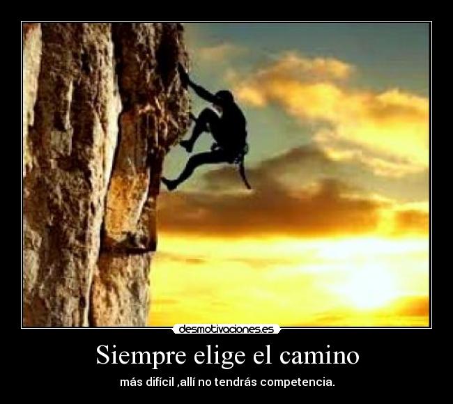 Siempre elige el camino -