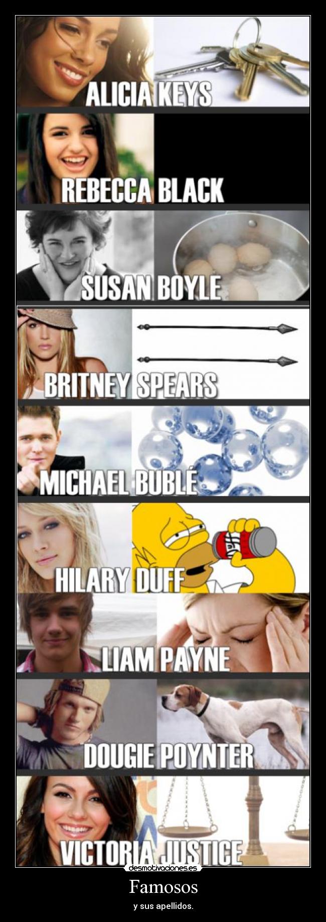 Famosos - y sus apellidos.