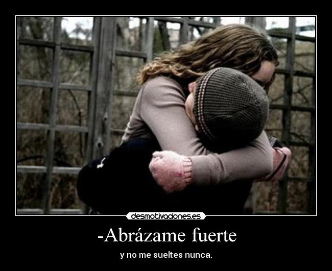 carteles abrazo quiero amor carino amistad desmotivaciones