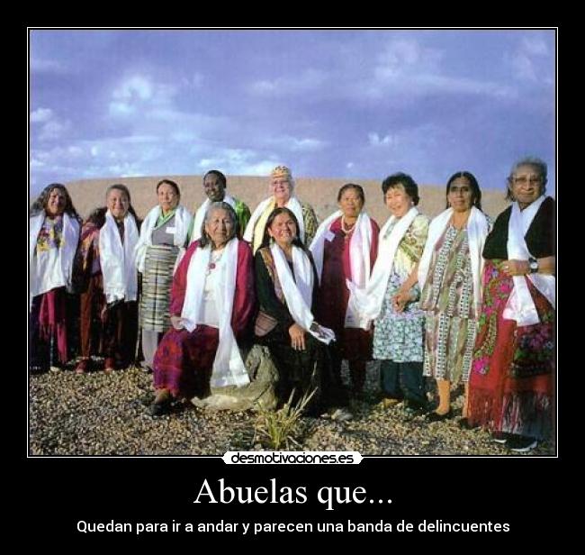 carteles abuelas desmotivaciones