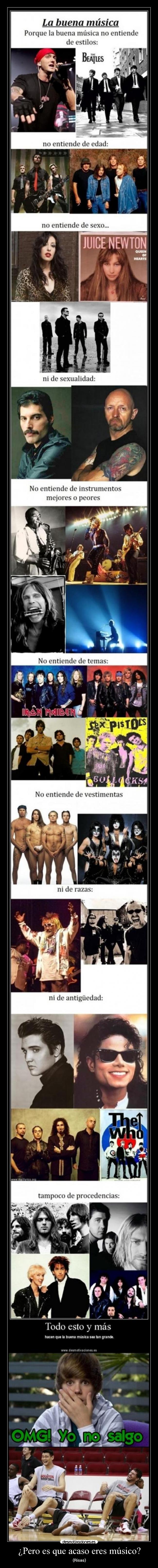 ¿Pero es que acaso eres músico? - 