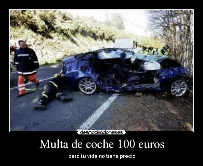 Multa de coche 100 euros - 
