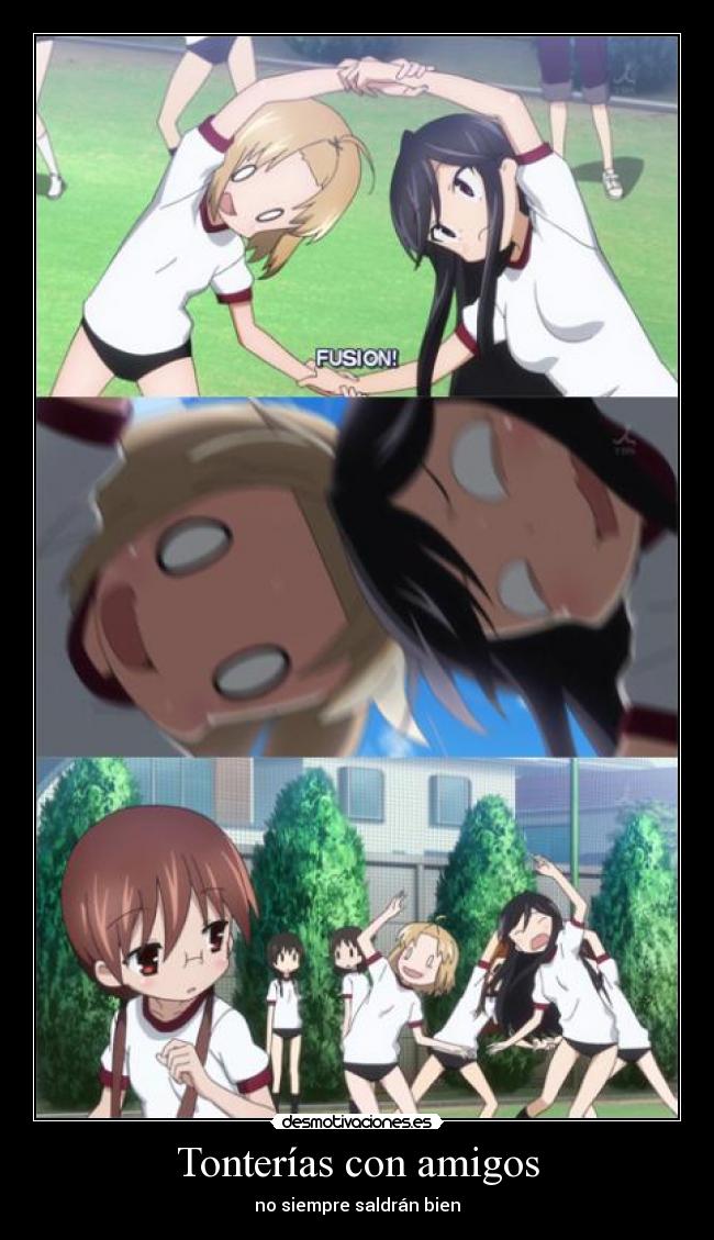 Tonterías con amigos - no siempre saldrán bien
