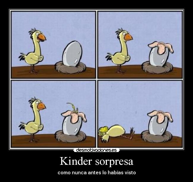 Kinder sorpresa - como nunca antes lo habías visto