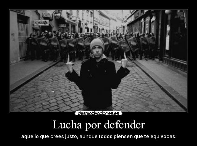 Lucha por defender -