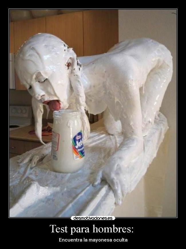 Test para hombres: - Encuentra la mayonesa oculta
