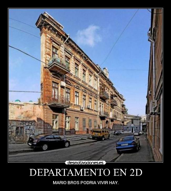 DEPARTAMENTO EN 2D - MARIO BROS PODRIA VIVIR HAY.